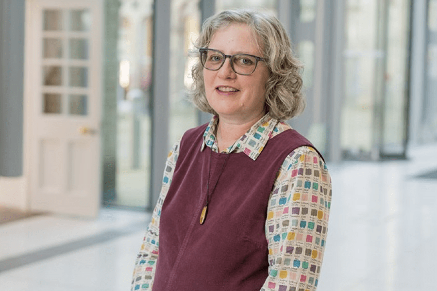 A portrait of the late poet and educationalist Sue Dymoke